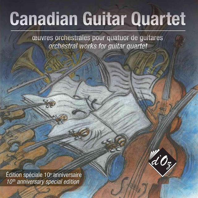 Canadian Guitar Quartet: Œuvres orchestrales pour quatuor de guitares cover art