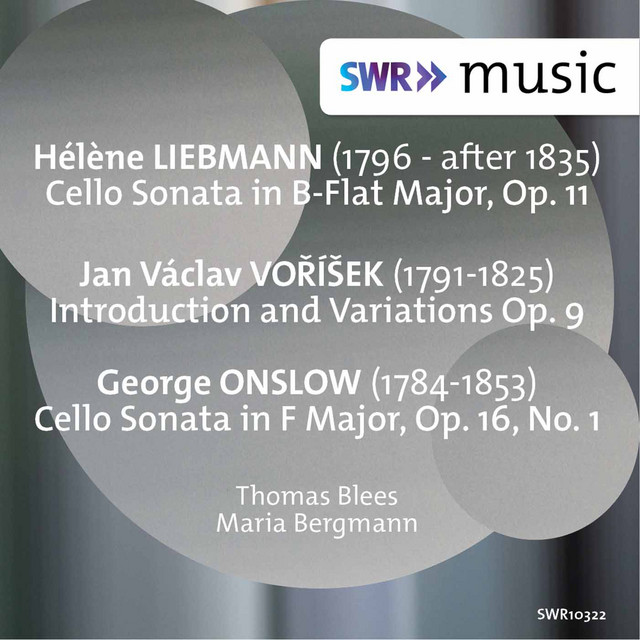 Liebmann, Voříšek & Onslow: Works for Cello & Piano cover art