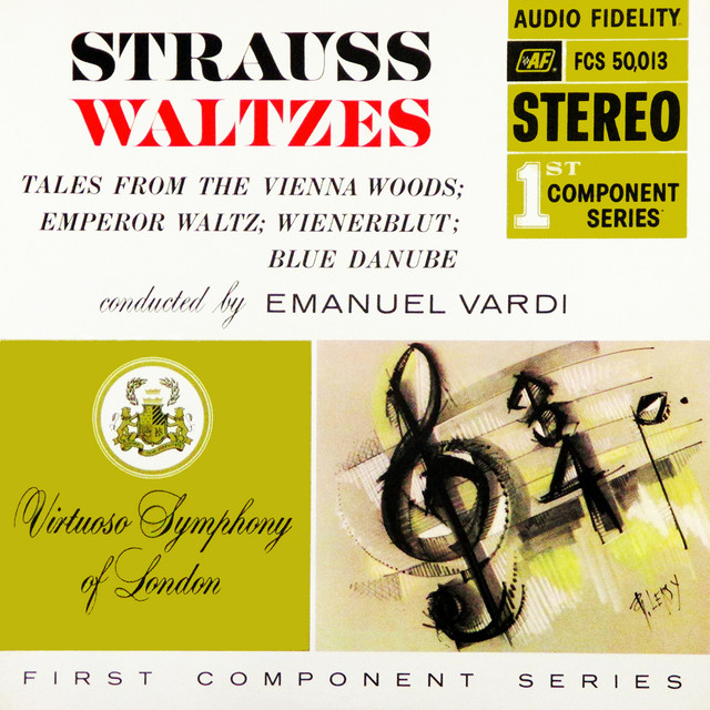 Emanuel Vardi Conducts Virtuoso Symphony Of London ‎– Strauss Waltzes cover art