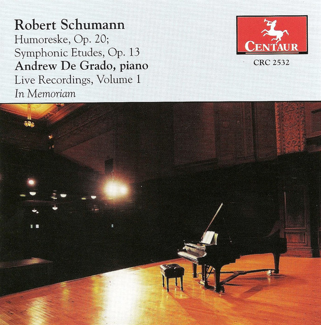 Schumann, R.: Piano Music (Live Recordings, Vol. 1)