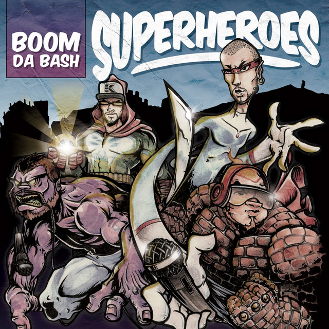 Superheroes cover art