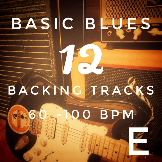 Basic Blues 12 Backing Tracks in E 60 to 100 bpm cover art