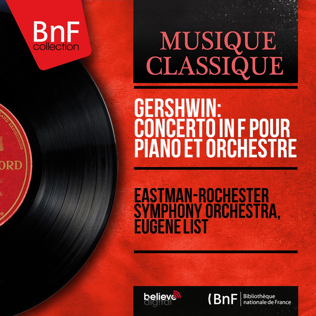 Gershwin: Concerto in F pour piano et orchestre (Mono Version) cover art