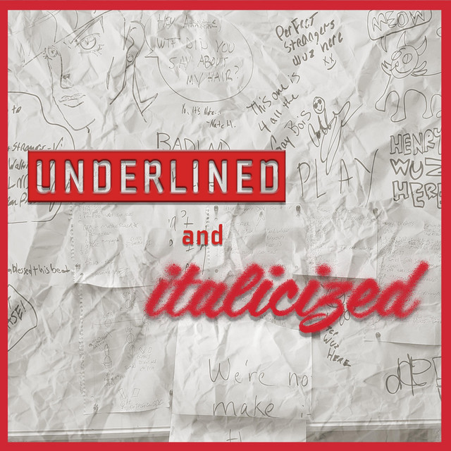 Underlined and Italicized cover art