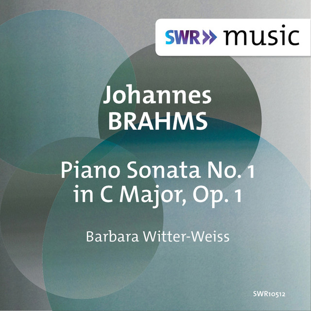 Brahms: Piano Sonata No. 1 in C Major, Op. 1 cover