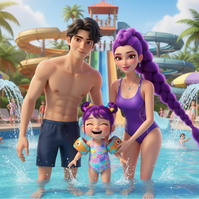 Family Water Park Day (Kpop Demon Hunters Song)