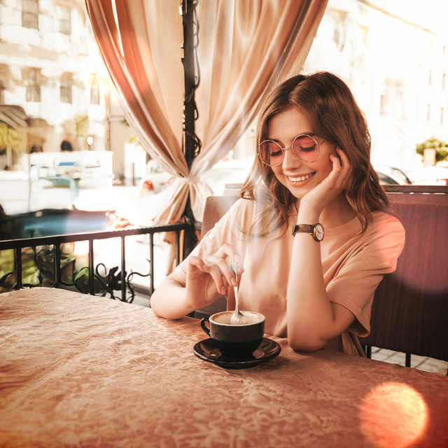 Breezy Afternoon at the Café