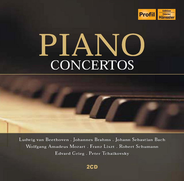 Piano Concertos - Beethoven, L. Van / Brahms, J. / Schumann, R. / Liszt, F. / Grieg, E. / Tchaikovsky, P.I. / Bach, J.S. / Mozart, W.A.