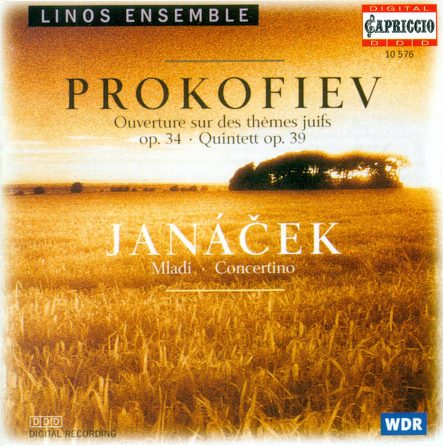 Prokofiev, S.: Oboe Quintet, Op. 39 / Overture On Hebrew Themes / Janacek, L.: Youth Suite cover