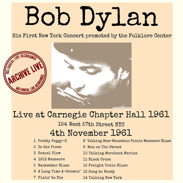 Live At Carnegie Chapter Hall 1961 cover art