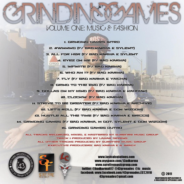 43Grenades Presents: Grinding Games Vol. 1 Music & Fashion cover art