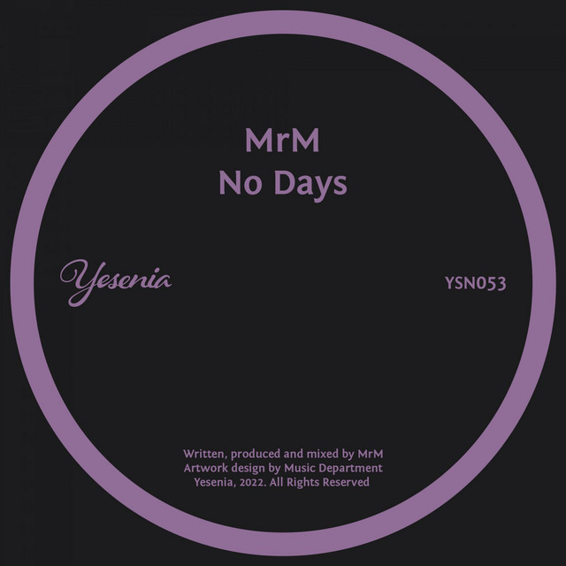 No Days album art