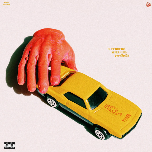 Superhero cover art