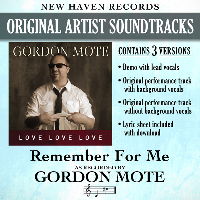 Remember for Me - Original Performance Track with Background Vocals ...