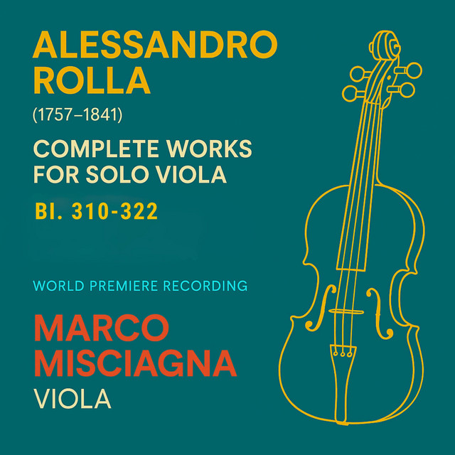 Alessandro Rolla: 3 Esercizi (Capricci) for Viola, BI 311, 313, 314 album image