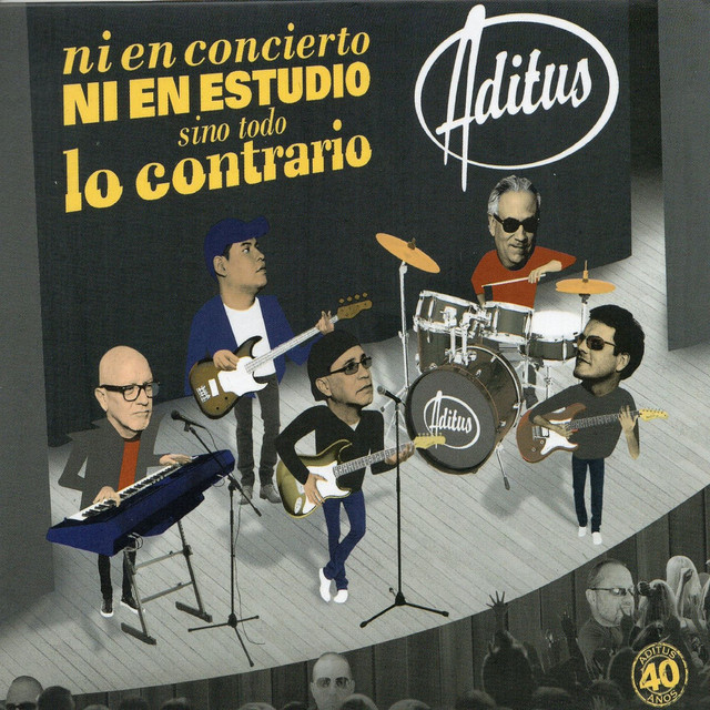 Ni en concierto, ni en estudio, sino todo lo contrario (Aditus 40 años) cover art