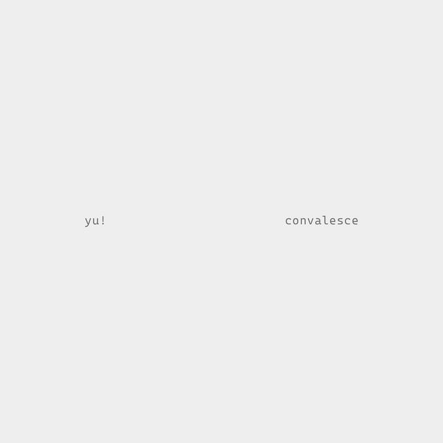 Convalesce - EP cover art