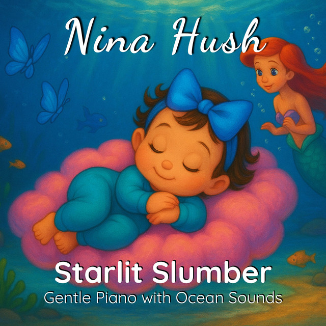 Starlit Slumber: Gentle Piano with Ocean Sounds