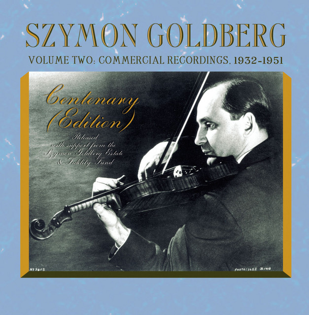 Szymon Goldberg Edition, Vol. 2: Commercial Recordings (1932-1951) cover
