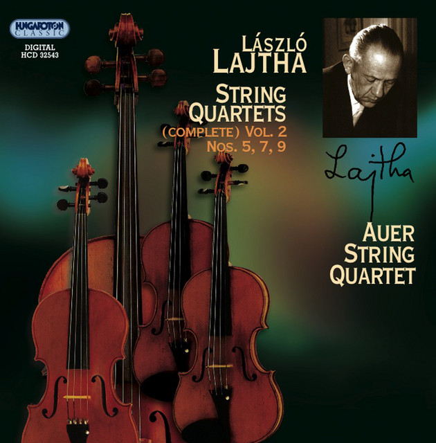 Lajtha, L.: String Quartets (Complete), Vol. 2 - Nos. 5, 7, 9 cover art