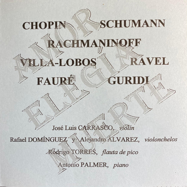 Chopin & Schumann & Rachmaninoff & Villa-Lobos & Ravel & Fauré & Guridi cover art