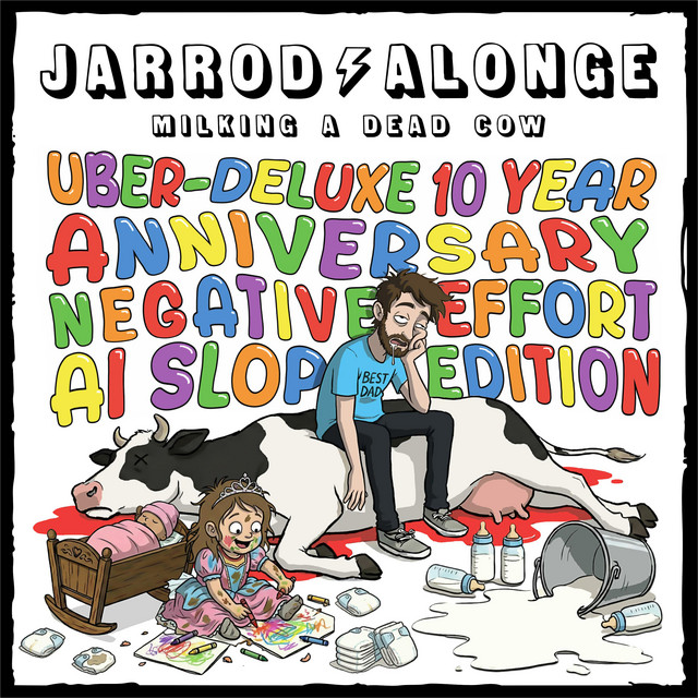 Milking a Dead Cow: Uber-Deluxe 10 Year Anniversary Negative-Effort AI Slop Edition cover art