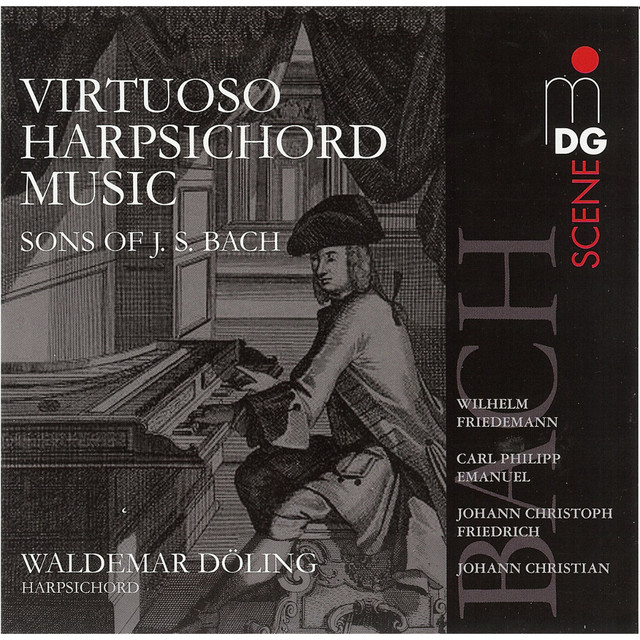 Virtuoso Harpsichord Music (Sons of J. S. Bach) cover art