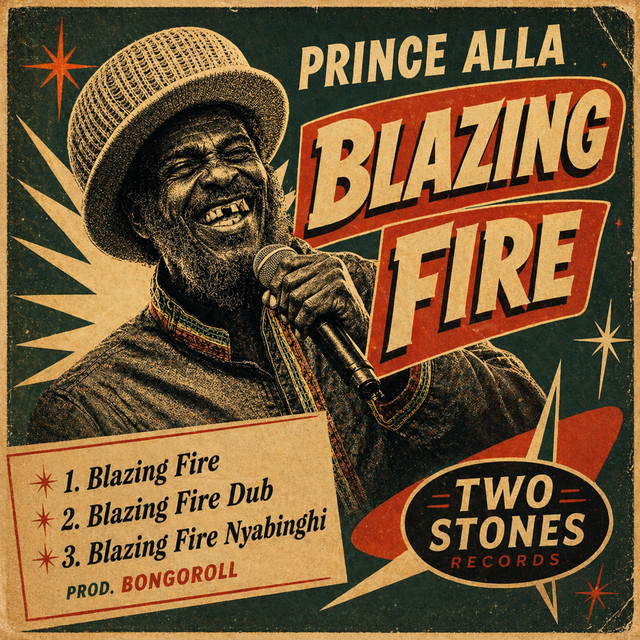 Blazing fire cover art