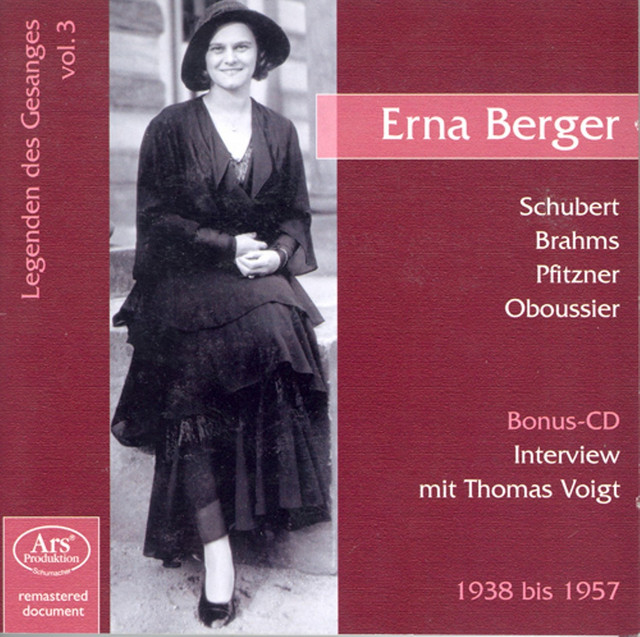 Legenden Des Gesänges, Vol. 3: Erna Berger cover