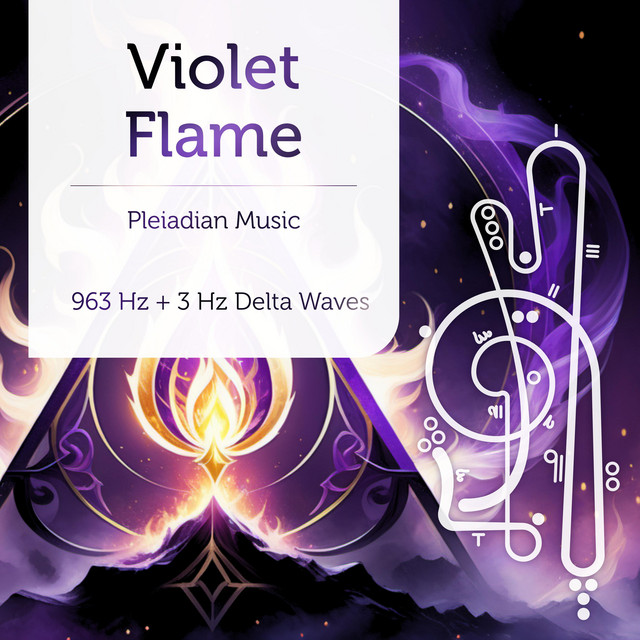 Pleiadian Music – Violet Flame 963 Hz + 3 Hz Delta Waves - Extended Version