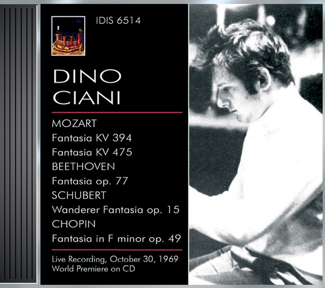 Ciani, Dino: Piano Works by Mozart, Beethoven, Schubert and Chopin (1969) cover