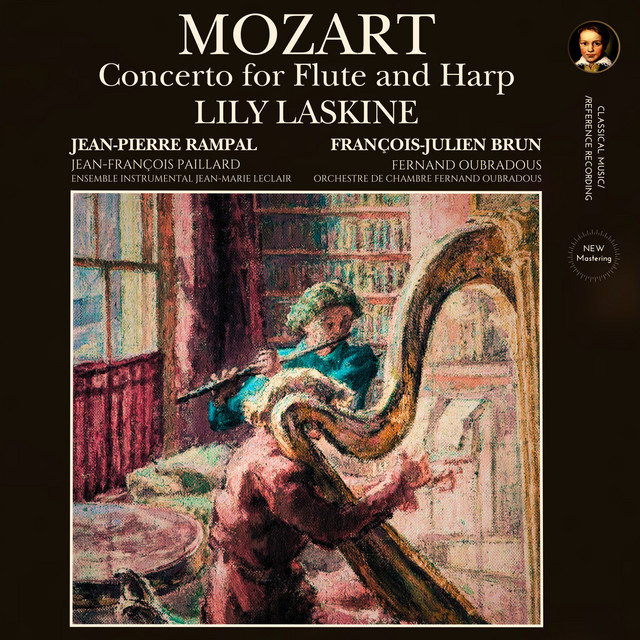 Mozart: Concerto for Flute and Harp by Lily Laskine (2023 Remastered) cover art