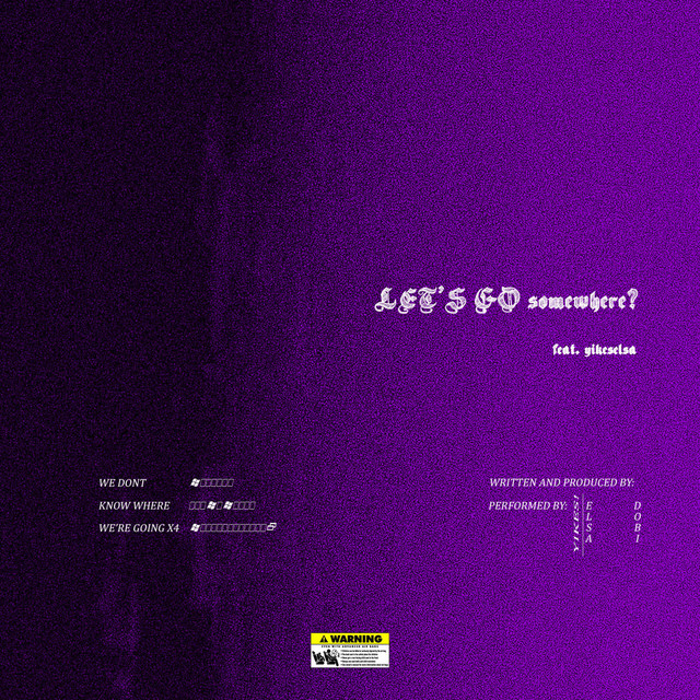 LET'S GO SOMEWHERE cover art