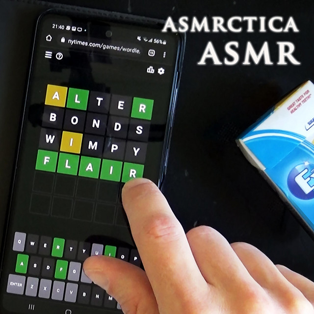 Playing Wordle on Mobile (Cough Drop Sounds ASMR) cover art