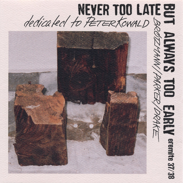 Never Too Late But Always Too Early cover art