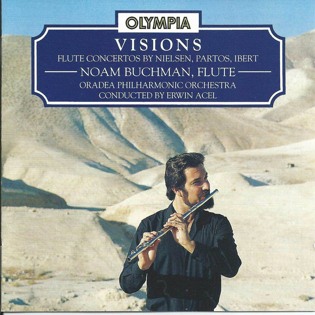 Visions: Flute concertos by Nielsen, Partos, Iber cover art