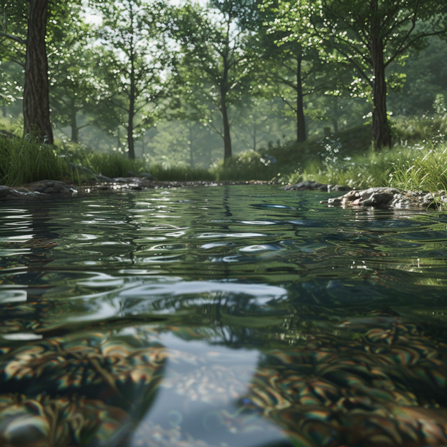 Binaural Meditation by the Water Stream