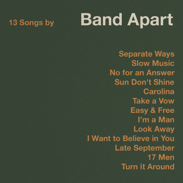 13 Songs by Band Apart cover art