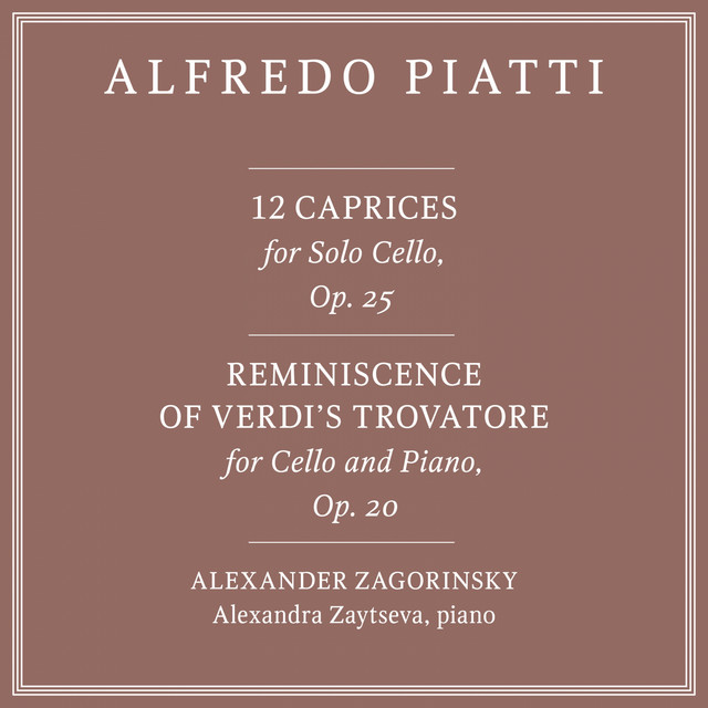 12 Caprices for Solo Cello, Op. 25: No. 9 in D Major, Allegro cover art