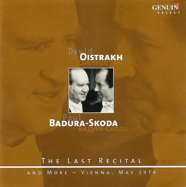 Violin Recital: Oistrakh, David - Mozart, W.A. / Schubert, F. / Beethoven, L. Van