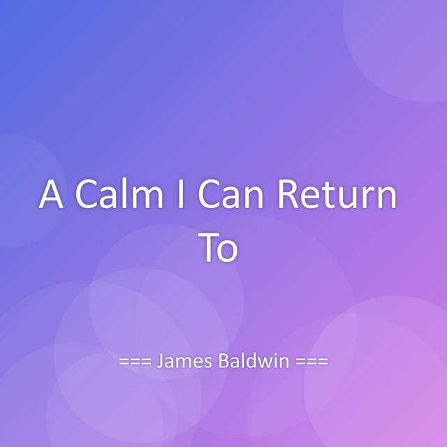 A Calm I Can Return To cover