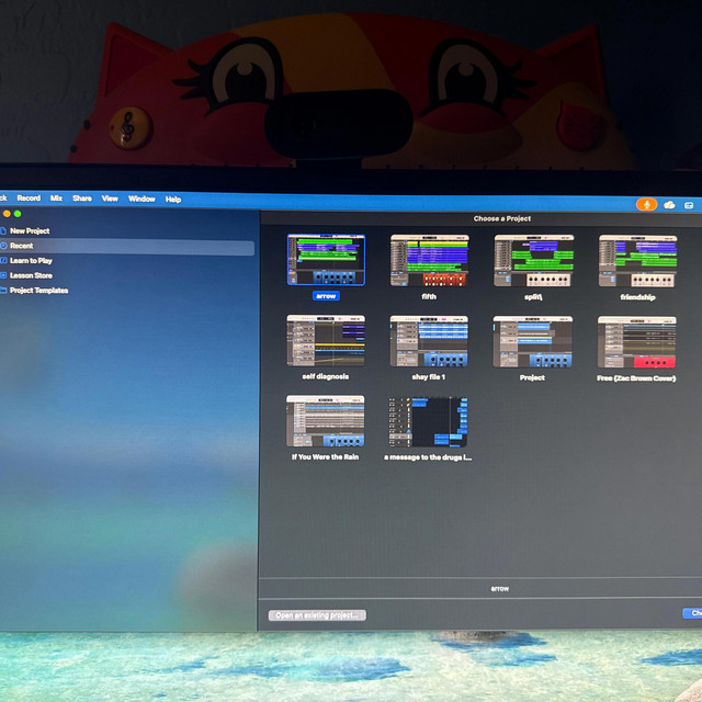 i tried to make songs on garageband again cover art