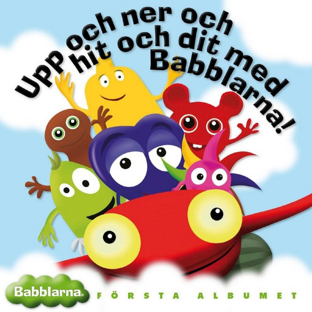 Upp och ner och hit och dit med Babblarna cover art