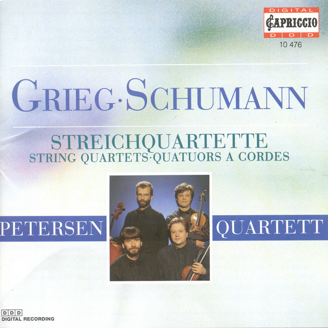 Grieg, E.: String Quartet, Op. 27 / String Quartet in F Major / Schumann, R.: String Quartet No. 1 cover art
