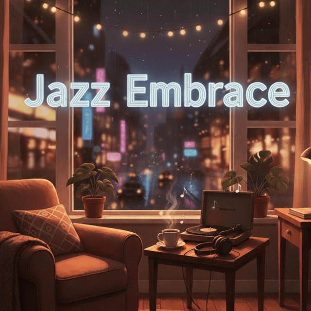 Jazz Embrace, lofi chill cover art