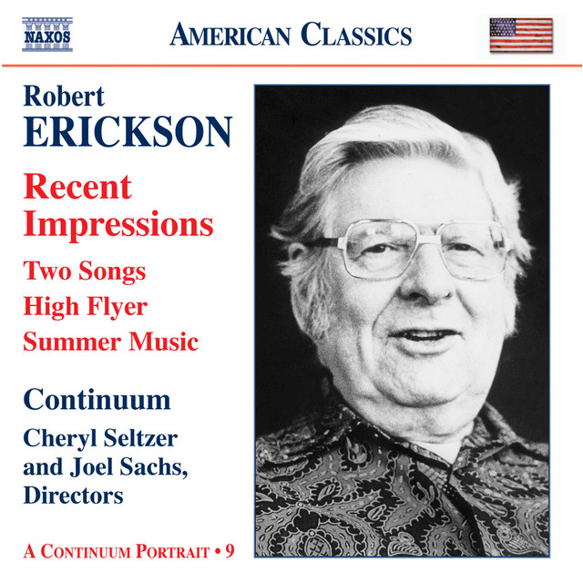 Erickson: Orchestral, Chamber and Vocal Music cover