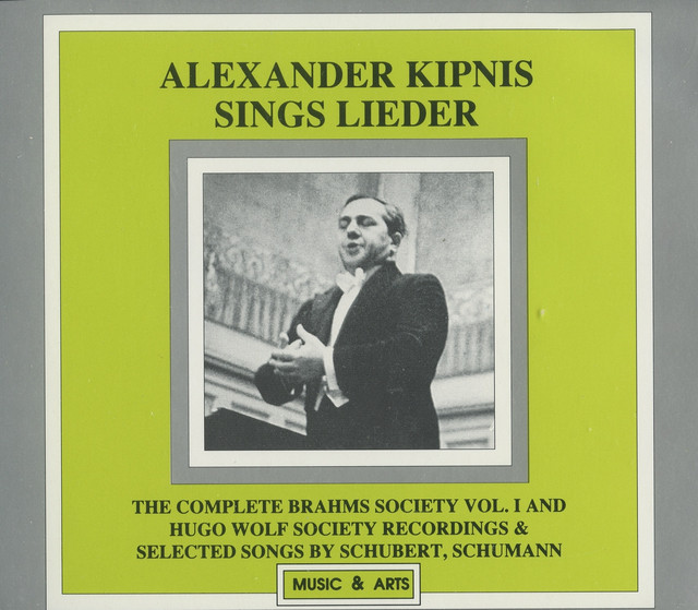 Alexander Kipnis Sings Lieder (1927-1936) cover