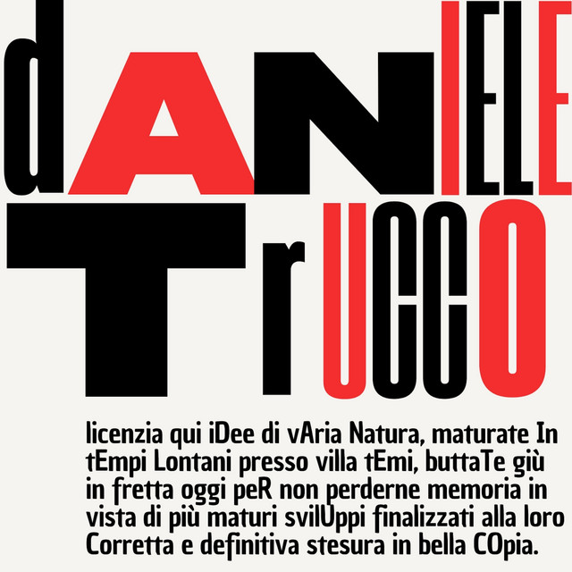 Daniele Trucco Licenzia qui Idee di Varia Natura, Maturate in Tempi Lontani Presso Villa Temi, Buttate Giù in Fretta Oggi per Non Perderne Memoria in Vista di Più Maturi Sviluppi Finalizzati Alla Loro Corretta e Definitiva Stesura in Bella Copia album image