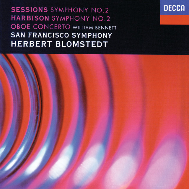 Harbison: Symphony No. 2; Oboe Concerto / Sessions: Symphony No. 2 cover art