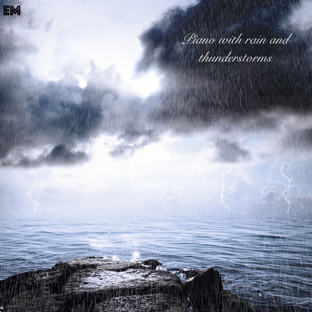 Piano with Rain and Thunderstorms cover art